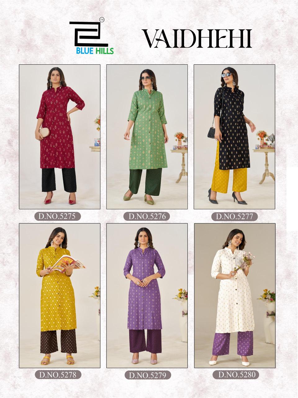 Blue hills vaidhehi princess cut kurtis wholesale